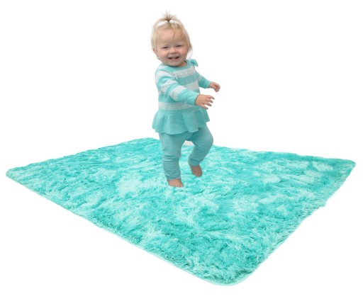 ДЕТСКИЙ КОВЕР БИРЮЗОВЫЙ ПЛЮШ SOFTI PLUSH 140X200см