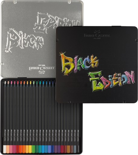 Карандаши FABER-CASTELL черный дерево 24к МЕТАЛЛ