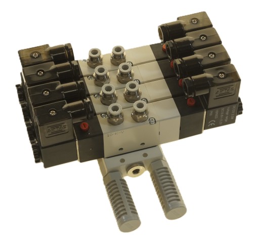Wyspa 4 zaworowa AIRTAC Seria 200 5/3 - 1/4 - 12 V - 24V - 230 V