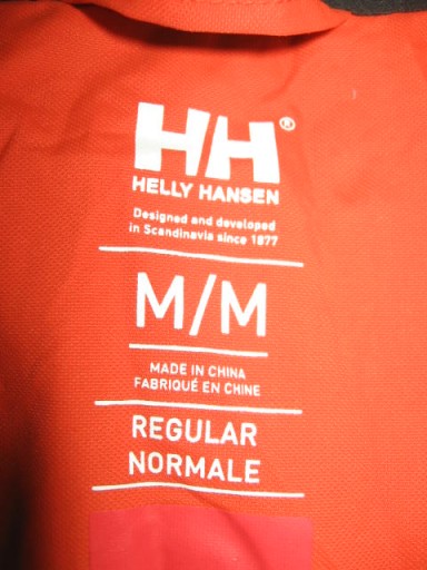 Размер ПАРУСНОЙ КУРТКИ HELLY HANSEN М