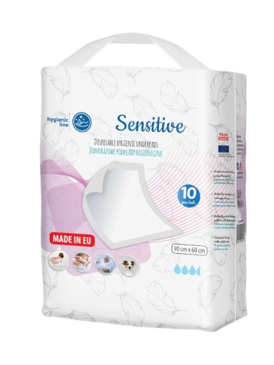 Podkłady Akuku Sensitive Higieniczne Jednorazowe 60x90cm Chłonne 3x10 sztuk