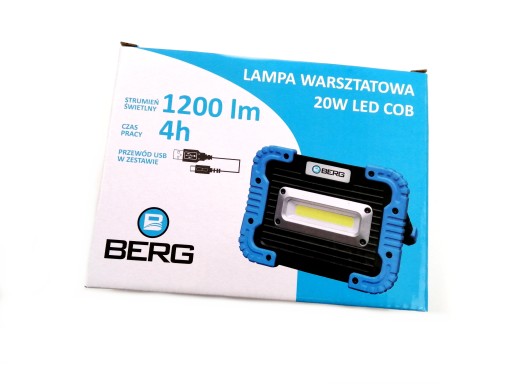 ФАКЕЛ ЛАМПА ДЛЯ МАСТЕРСКОЙ 20Вт LED USB 1200 лм BERG