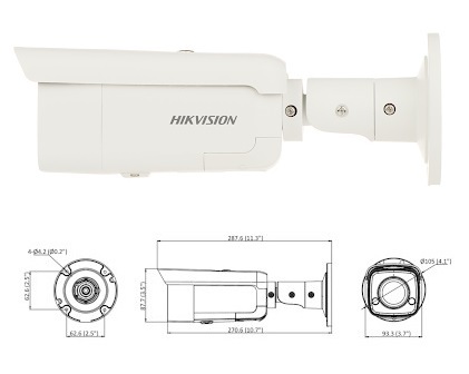 IP-камера Hikvision на базе DARKFIGHTER DS-2CD2T46G2-ISU/SL F2.8 4 МП, 2