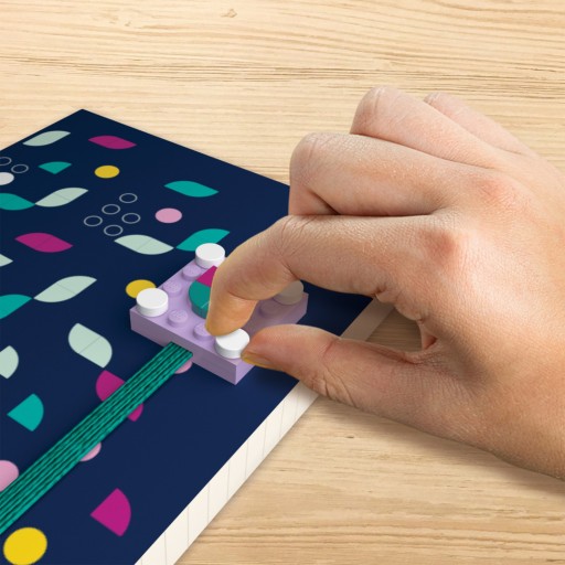 Блокнот Lego Dots с тарелкой и кубиками для украшения