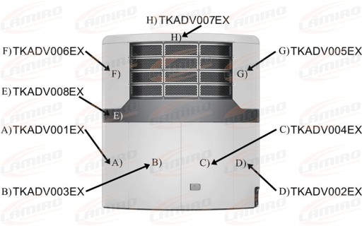 ГЕНЕРАТОР Advancer Thermo King ВЕРХНИЙ РЕМЕНЬ КОРПУСА