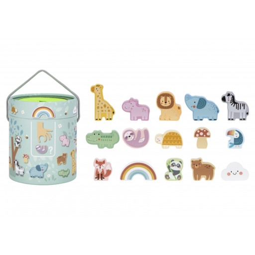 ОБРАЗОВАТЕЛЬНАЯ ИГРА TOUCH AND MATCH WOOPI GREEN MONTESSORI TYSTERY BOX