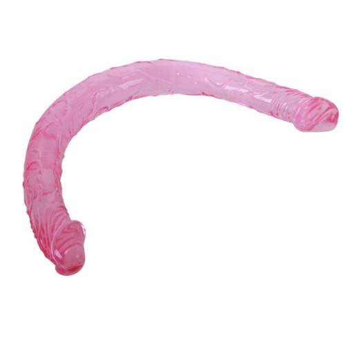 BAILE - SILIKONOWE PODWÓJNE RÓŻOWE DILDO 44.5 CM