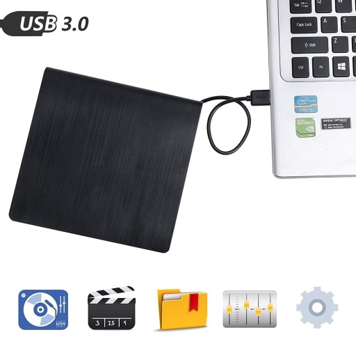 Устройство записи компакт-дисков DVD-R/RW Внешний USB 3.0