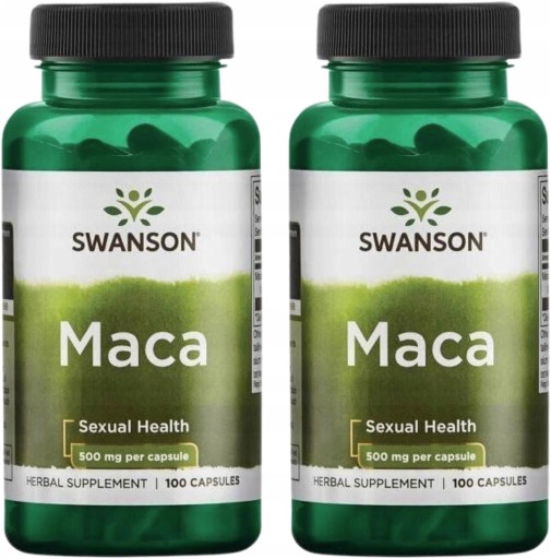 MACA SWANSON 2x 100K 500 мг ЛИБИДО СОСТОЯНИЕ СНА