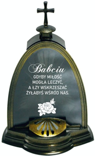 ZNICZ LAMPION kapliczka z GRAWEREM dla Mamy Taty