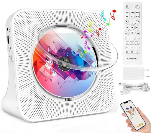 МУЗЫКАЛЬНЫЙ CD-ПЛЕЕР BLUETOOTH С УДАЛЕННЫМ FM-ДИСКОМ