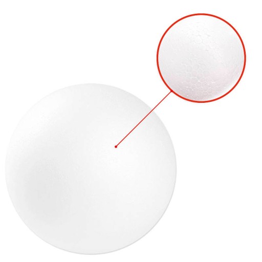 KULA KULE STYROPIANOWE bombki bombka 8 cm 10szt