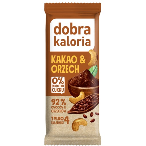 Калорийные батончики Dobra без сахара, 7 вкусов, финики, 14х35г