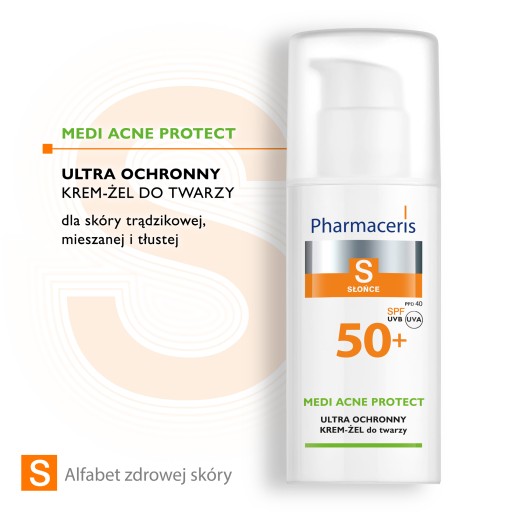 Pharmaceris S Medi Acne Protect Ультразащитный крем для лица и глаз SPF50+