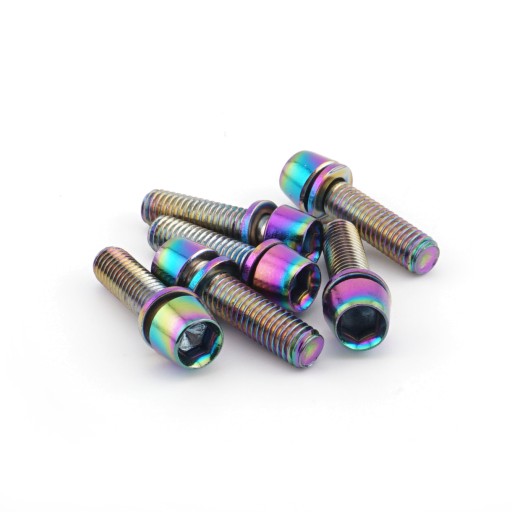 Śruby CHUDY Cycling M5x18 mm OIL SLICK 6 szt. BOX