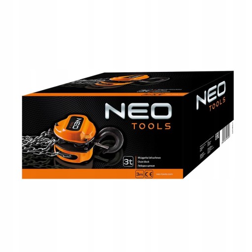 NEO Tools WINCH ЦЕПНАЯ ЛЕБЕДКА 3т СТАЛЬНАЯ ЦЕПЬ 3м 11-762