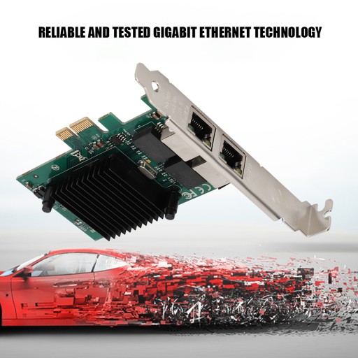 Двухпортовая сетевая карта Gigabit Ethernet PCI-E