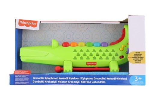 МУЗЫКАЛЬНЫЙ КРОКОДИЛ-КСИЛОФОН CULMULARS ДЕТСКАЯ ИГРУШКА ПОДАРОК ​​FISHER PRICE