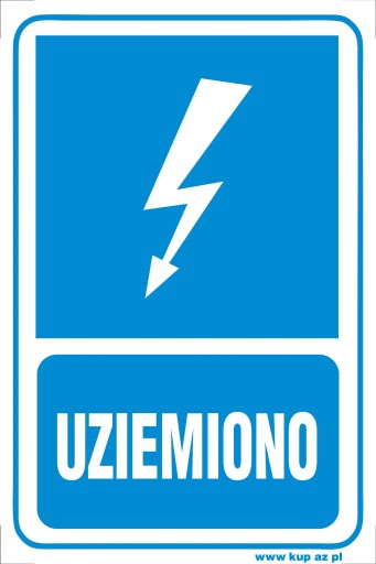 Tabliczka BHP uziemiono #163 30x20cm P