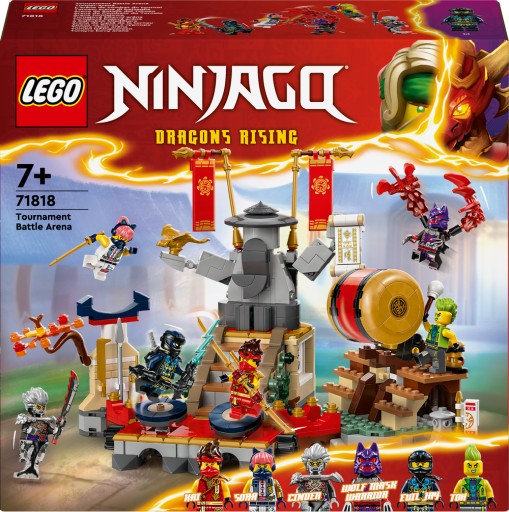 LEGO NINJAGO 71818 Фигурки турнирной арены — набор кубиков + каталог + сумка