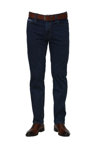 SPODNIE MĘSKIE JEANS st.Leon'f GRANATOWE W36 L36 PAS 94-96