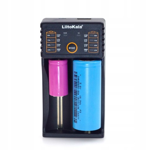 LiitoKala Lii-202 ŁADOWARKA OGNIW AKUMULATORÓW Li-Ion AAA 18650 + ADAPTER