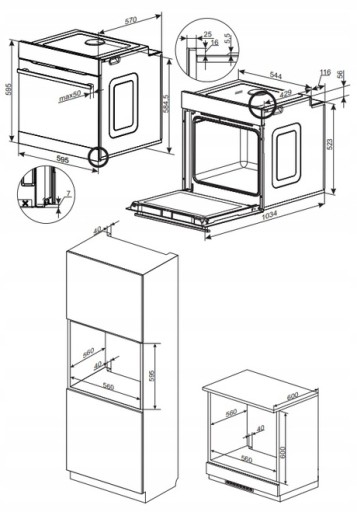 Комплект AMICA ED37214B+AMMB20E2SGB+PGCD6111AOB