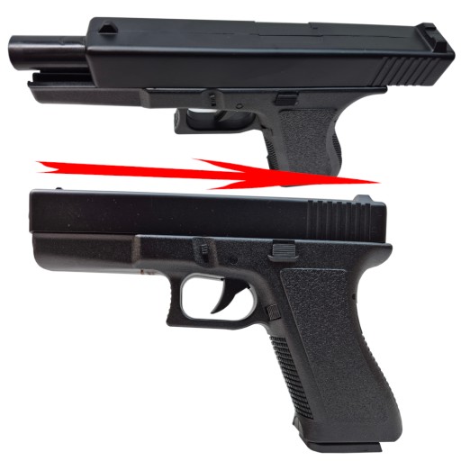 Pistolet METAL, POLIMER Replika ASG na KULKI 6mm +2 Tarcze