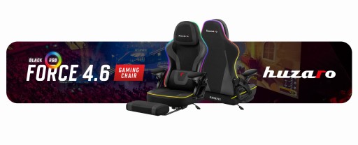 ВРАЩАЮЩЕЕСЯ ИГРОВОЕ КРЕСЛО КОМПЬЮТЕРНОЕ ИГРОВОЕ КРЕСЛО Huzaro RGB Smart