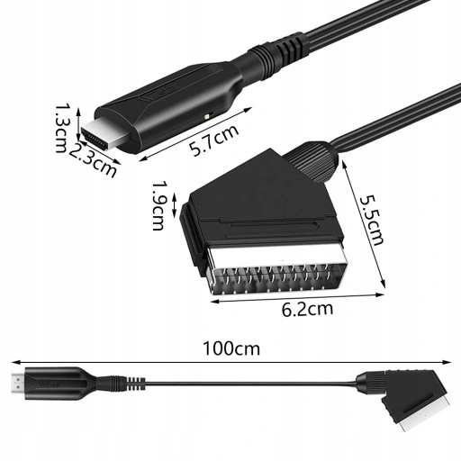 Совместимость с HDMI с силиконовым адаптером Scart