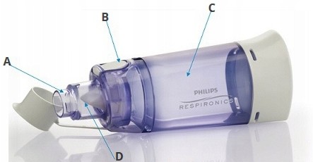 Ингаляционная трубка PHILIPS OPTICHAMBER + маска M