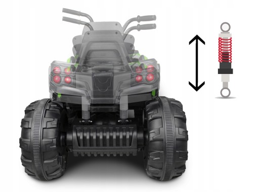Quad Q2 RED на батарейках для детей + MP3