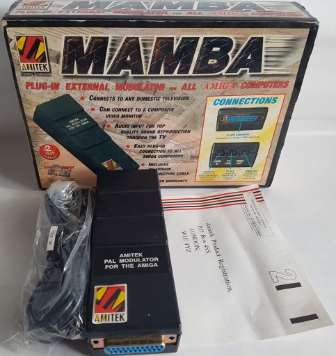 МОДУЛЯТОР AMIGA AMITEK MAMBA BOX – УНИКАЛЬНЫЙ
