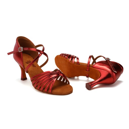 Танцевальные туфли SHINE RED BORDO 7,5 см