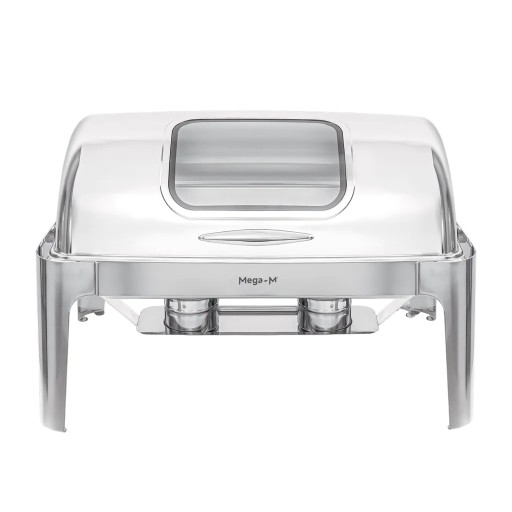 Настольный мармит GN 1/1 Roll-Top с крышкой с глазком 9л Мега-М