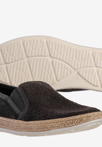 Espadryle Damskie BIG STAR Buty Tenisówki Wsuwane Modne Czarne FF276032 39