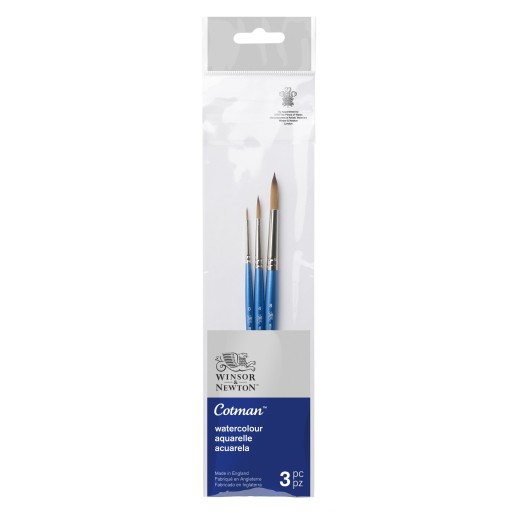 Набор акварельных кистей Cotman - W&N - 3 шт.