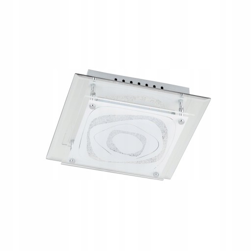 Plafon kwadratowy lampa sufitowa ITALUX Verso LED 12W SZKŁO