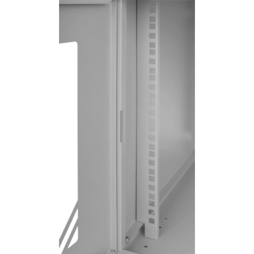 Шкаф RACK 19'' 9U 600х450мм СЕРЫЙ Стеклянная дверь