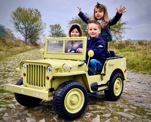 JEEP WILLYS 4X4 привод, аккумулятор 12В14Ач, колеса EVA