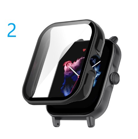 Etui ze szkłem 2w1 Pełna Ochrona Xiaomi Amazfit GTS 3 | Kolory do wyboru