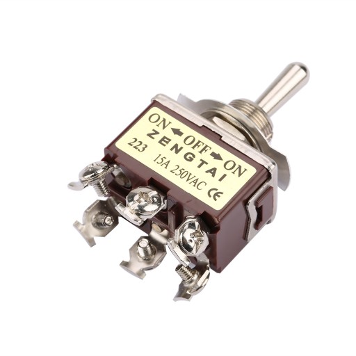 РЫЧАГ ВЫКЛЮЧЕНИЯ ВЫКЛЮЧАТЕЛЬ ВКЛ-ВЫКЛ-ВКЛ 6PIN 15A 250V