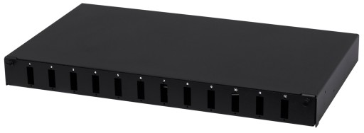 19-дюймовая оптоволоконная распределительная коробка 1U 12xSC Duplex