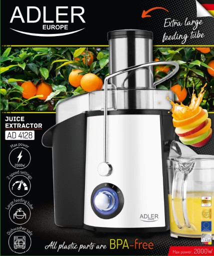 ВЫСОКОСКОРОСТНАЯ СОКОВЫЖИМКА 2000ВТ ADLER AD4128