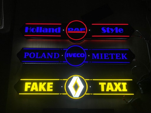 Светодиодная табло для грузовика на окно [ MERCEDES, POLISH DRIVER ]