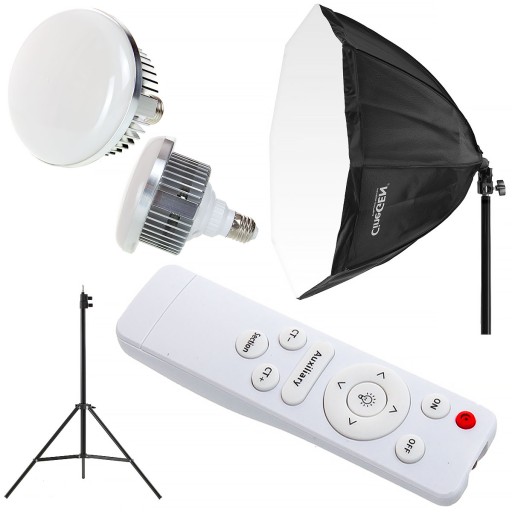 Светодиодная лампа PILOT постоянного света + SOFTBOX Octa 90