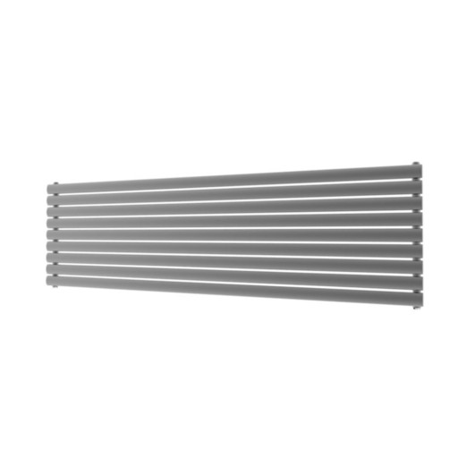 маленький горизонтальный радиатор Rene 58 x 180 белый и 7016