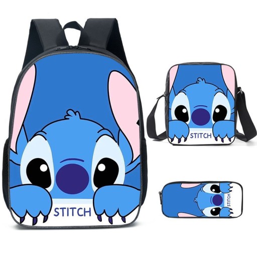 НАБОР ШКОЛЬНЫХ РЮКЗАК STICH СУМКА-ПУЛЬТ-КАРАНДАШ 3В1 новый А4