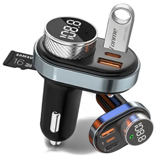 FM-ПЕРЕДАТЧИК ДЛЯ ТЕЛЕФОНА ЗАРЯДНОЕ УСТРОЙСТВО USB-C