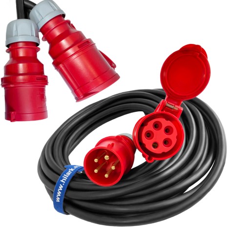 Резиновый удлинитель питания H07RN-F 5х6 10м OnPD 32А